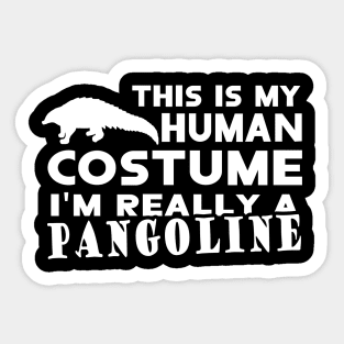 human costume pangolin pangolin fans Sticker